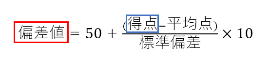 偏差値の定義